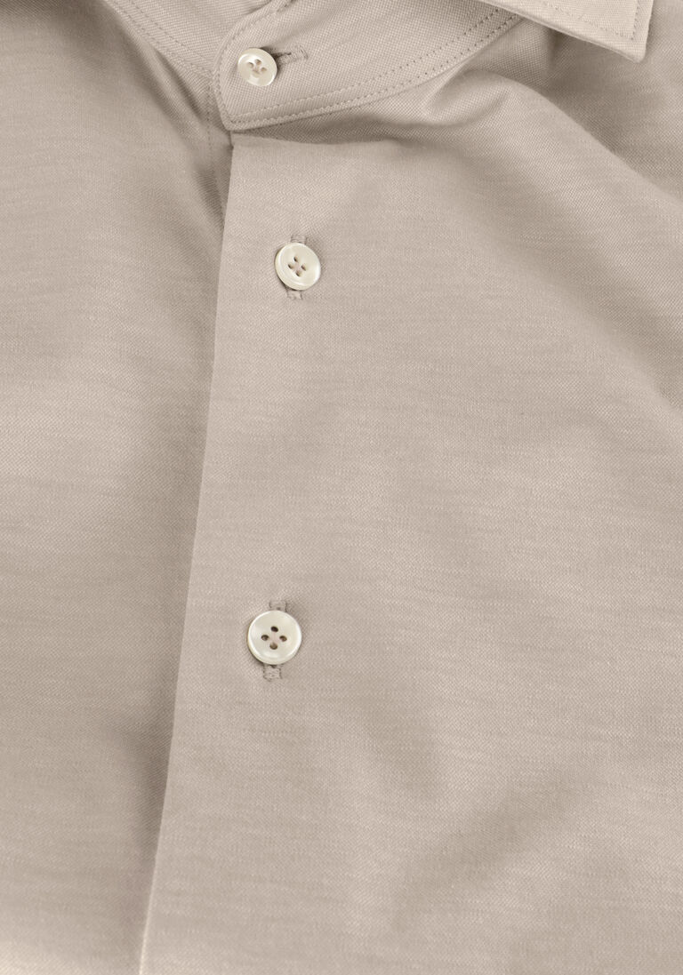 PROFUOMO beige profuomo casual overhemd shirt x-cutaway