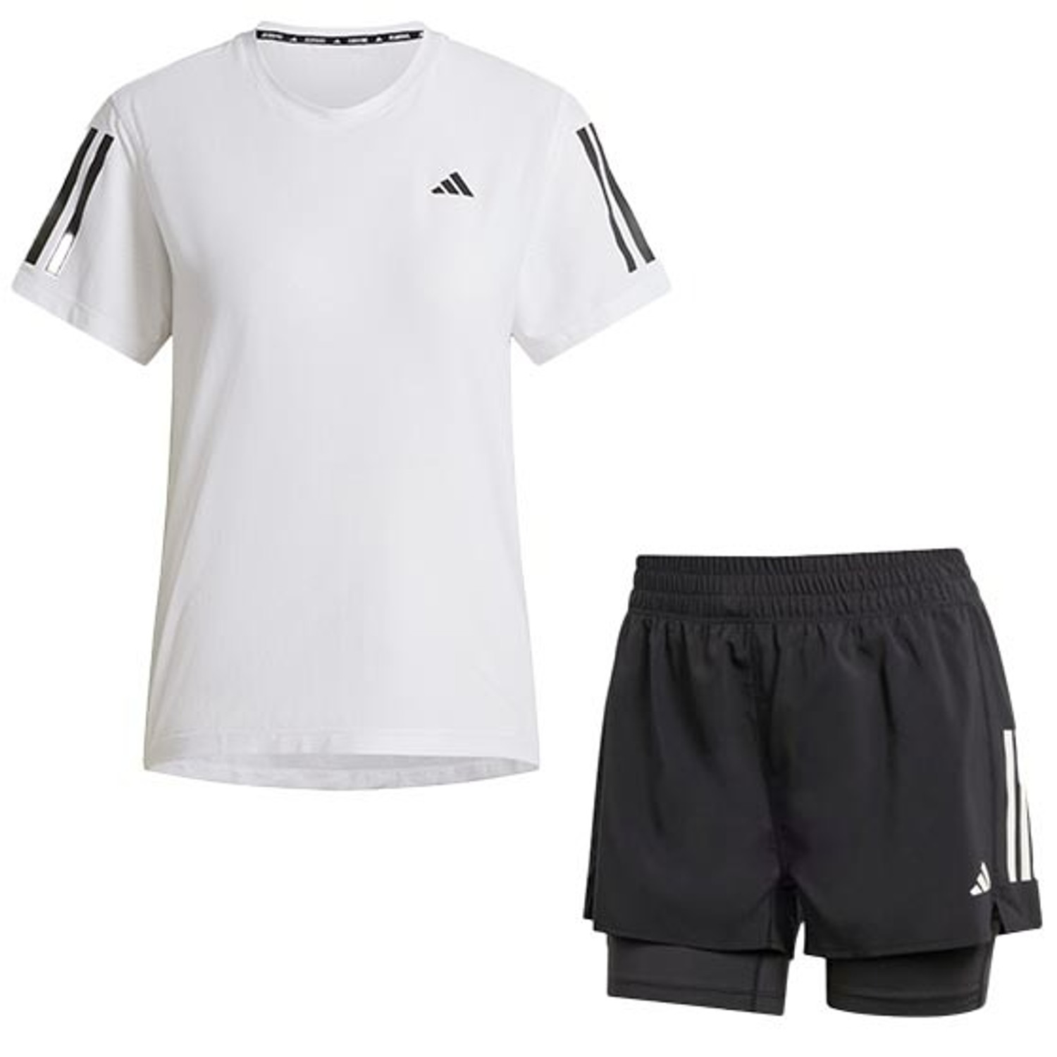 adidas OTR Tee 2in1 Short Set Dames