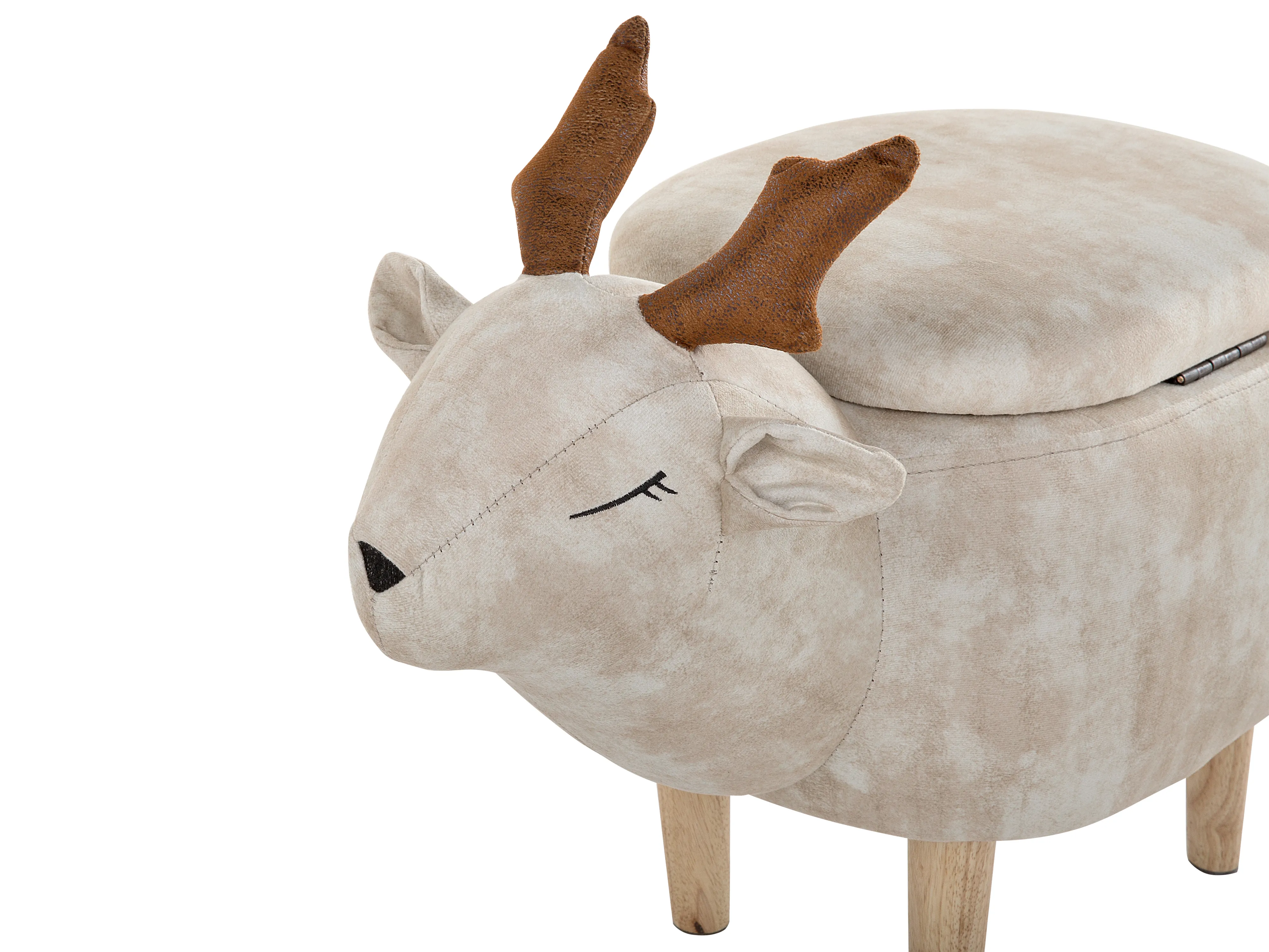 Dierenpoef met opbergruimte REINDEER Stof Beige Rendier