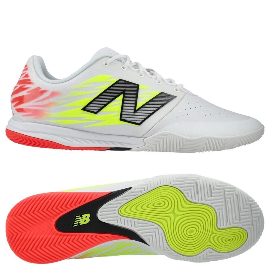 New Balance Furon V8 Pro IN Flash Point - Blanc/Rouge/Argenté