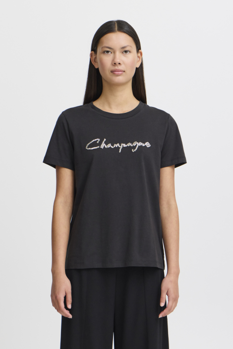 Ichi zwarte dames t-shirt