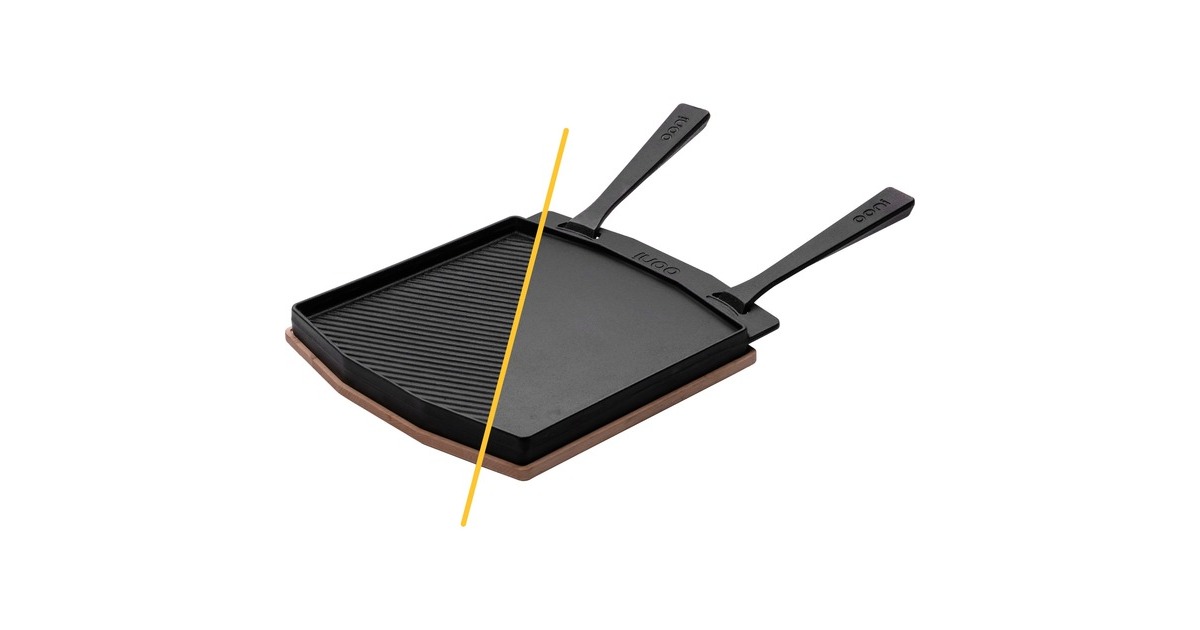 OoniDubbelzijdige Grizzler-Platte grillplaat  (Antraciet)