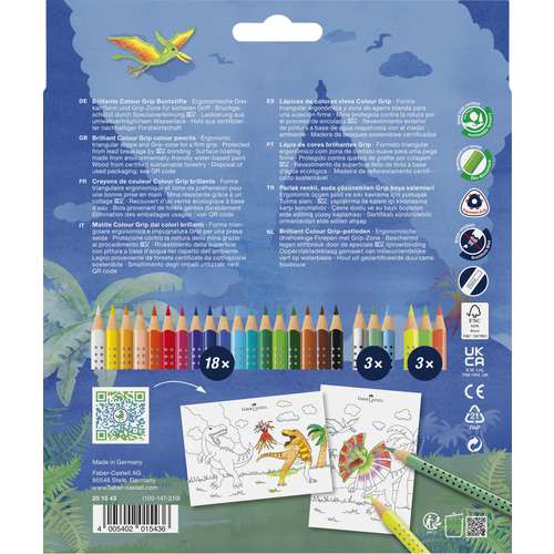 FABER-CASTELL Colour Grip Special Edition Dino, Set