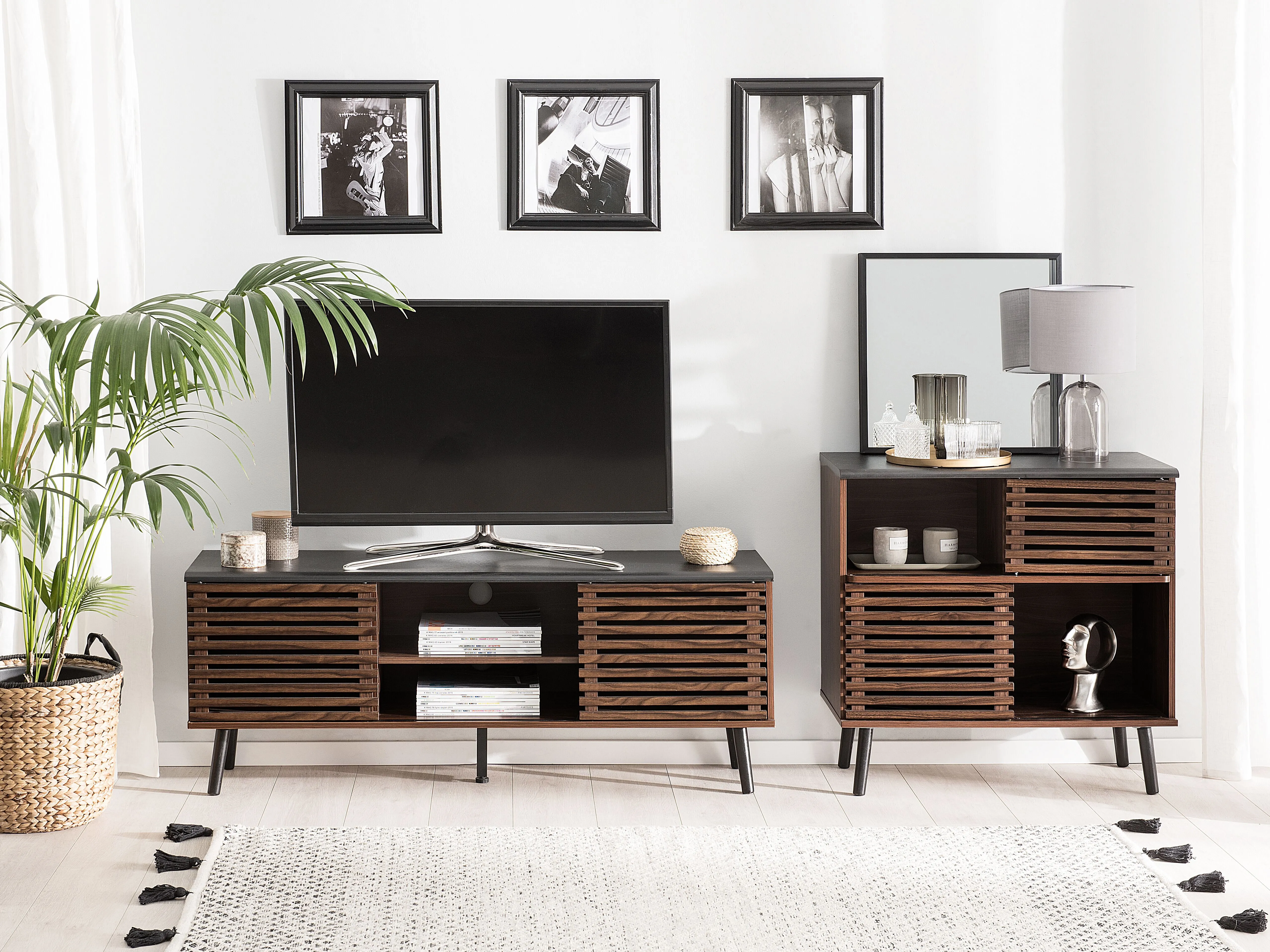 TV-meubel PERTH Zwart