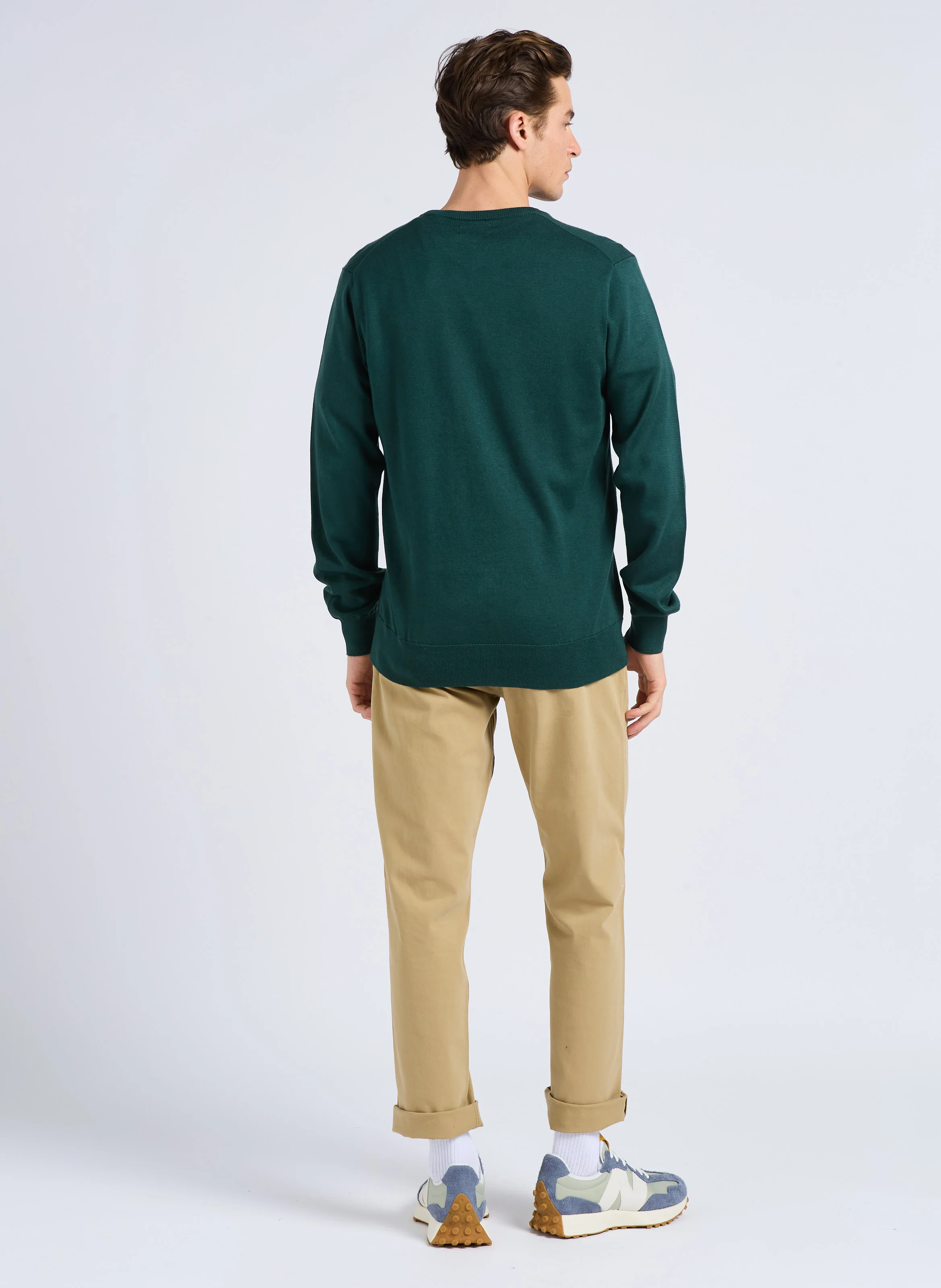 Pantalon slim en coton mélangé | Doré