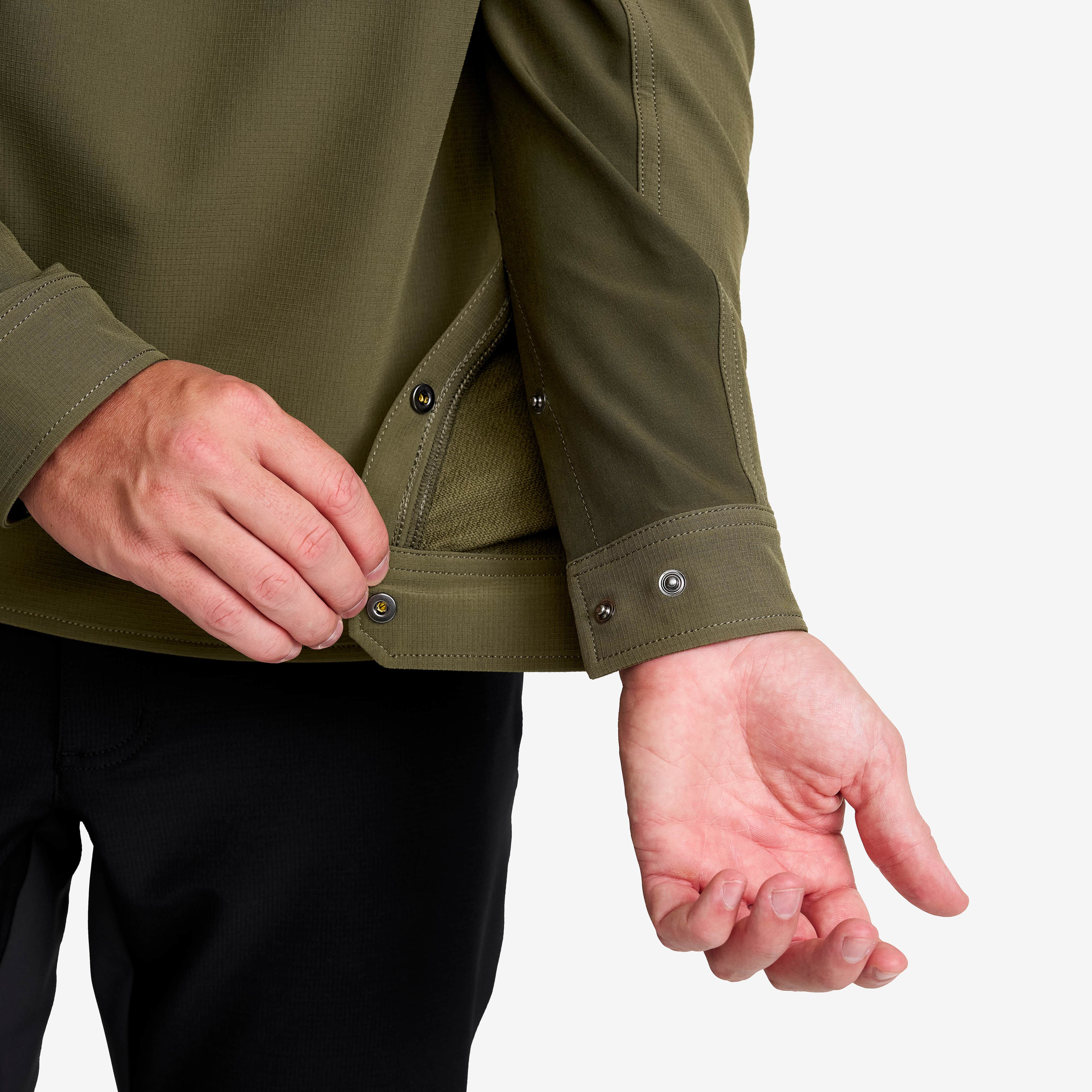 Ridge Half-zip Stretch Shirt Herre Grape Leaf/Forest Night