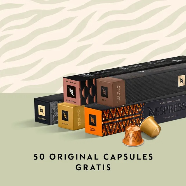 De'Longhi Mini Black Nespresso Essenza EN85.B - 50 Capsules + 30€ Koffiekorting