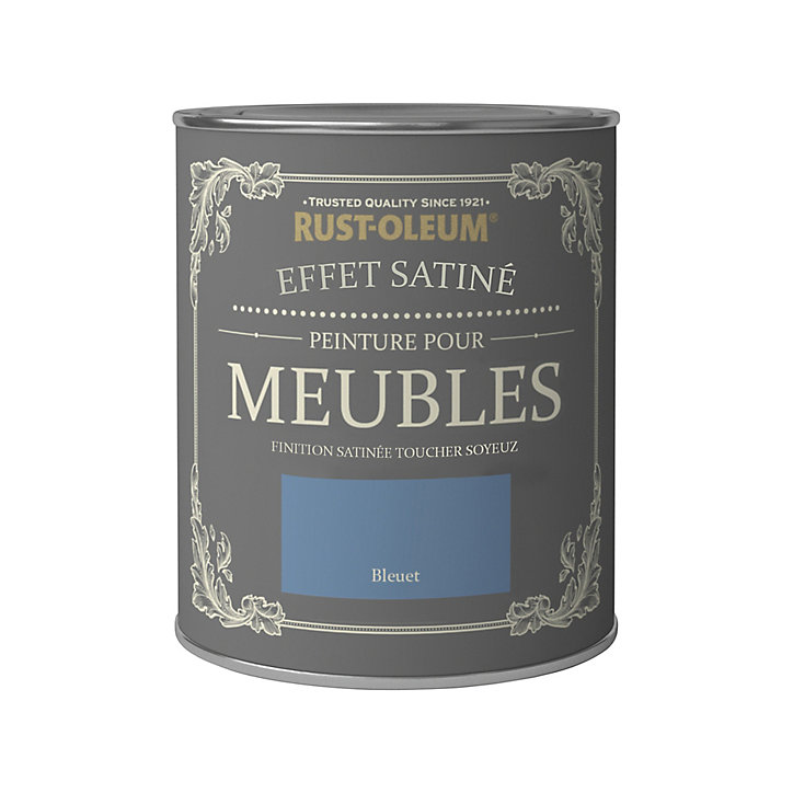 Peinture pour meubles Rust-Oleum bleuet effet poudré satin 125ml