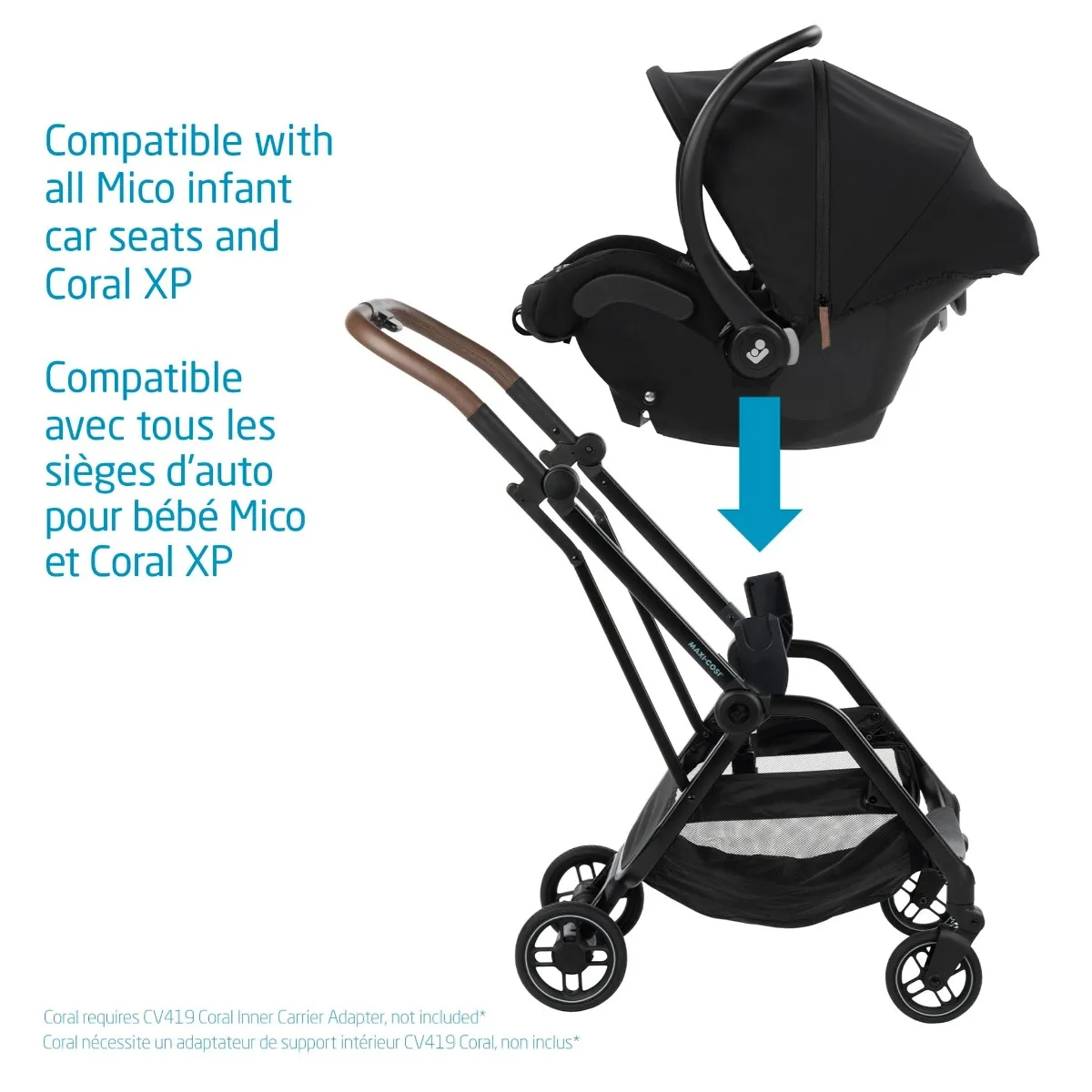 Maxi-cosi Poussette Ultra Compacte Leona - Essentiel Noir