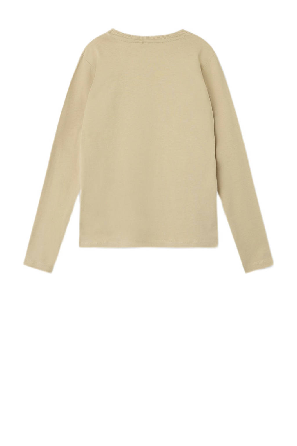 NAME IT longsleeve NKMORINDO met printopdruk beige