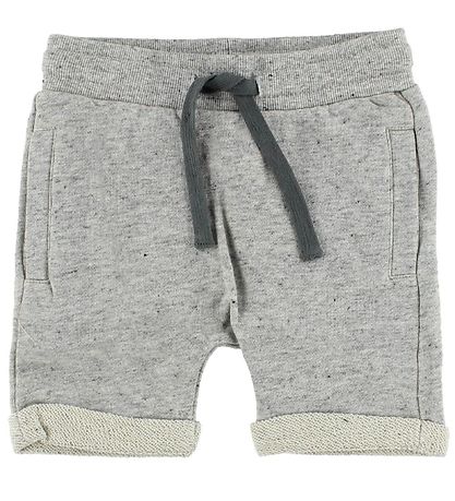 En Fant Shorts - Gråmeleret m. Opsm?g