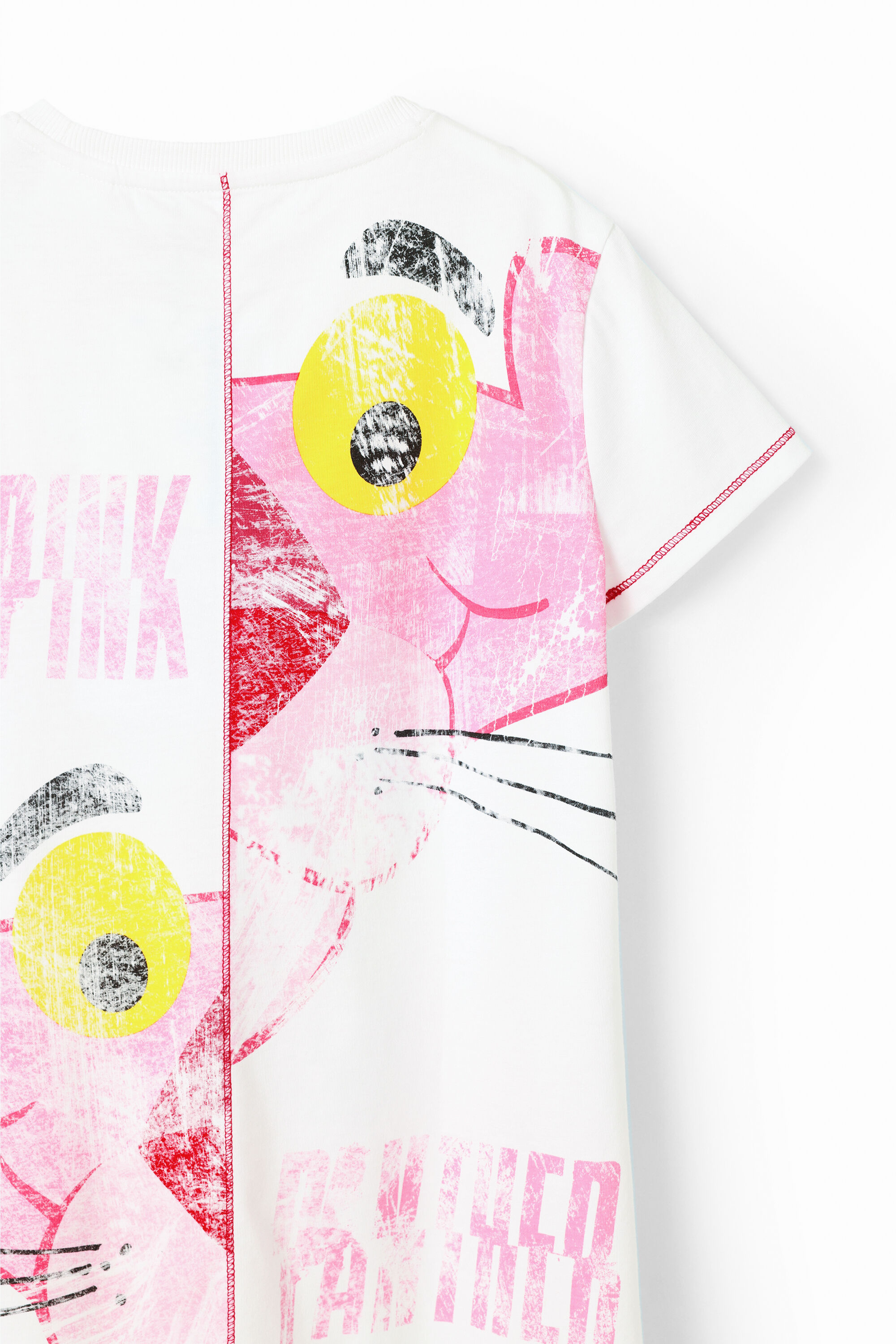 Robe t-shirt Panthère rose