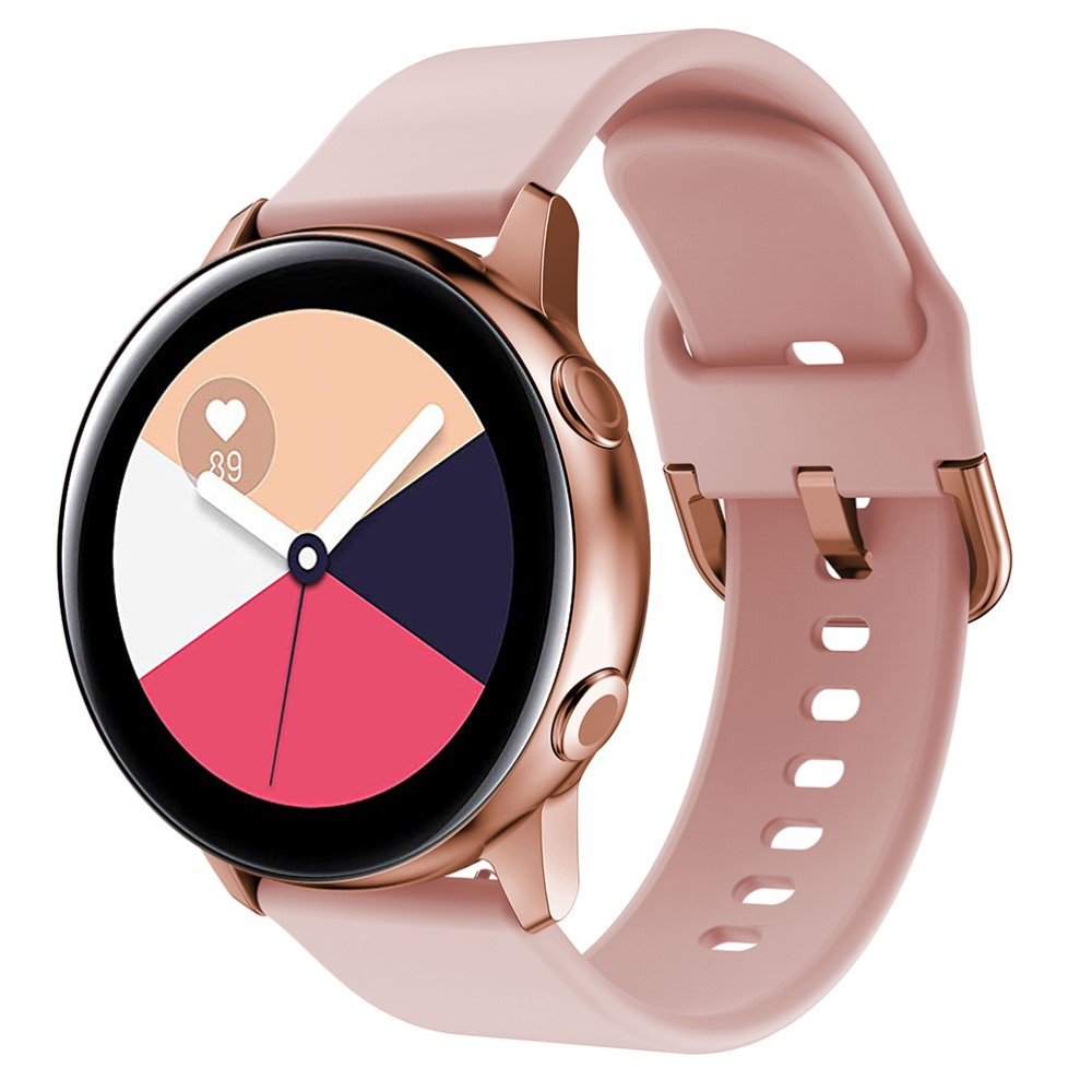 Samsung Galaxy Watch 6 (40mm) Silikon Sport Armband mit Dornschliesse (Gelenkumfang: 155-195mm) - Rosa