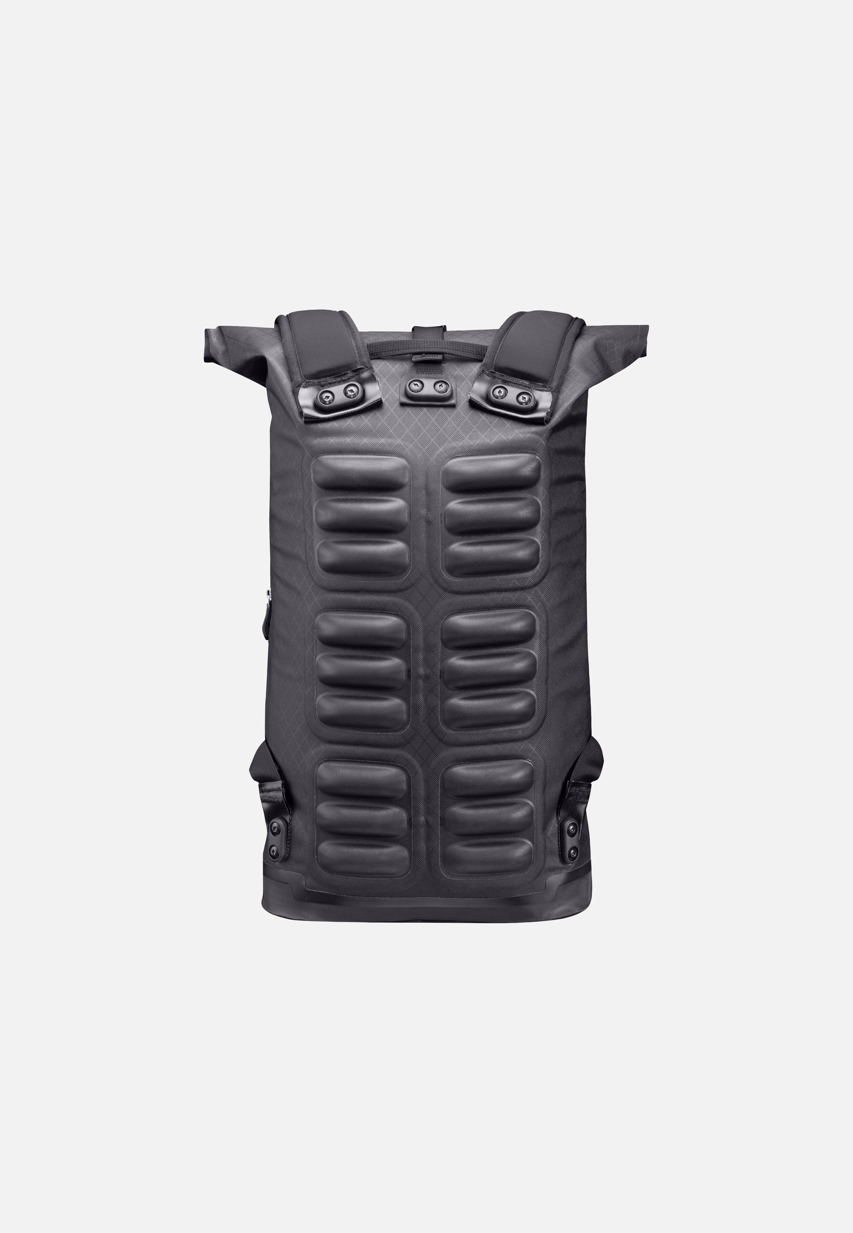 Daypack Metrosphere Black Embossed - Rolltop Rucksack