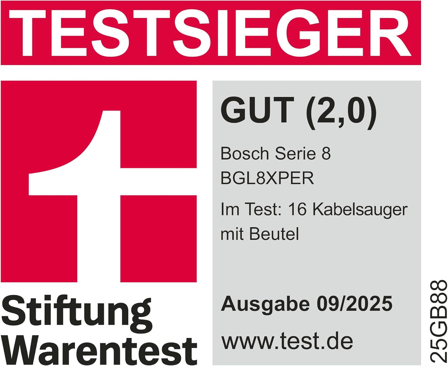 Bosch Staubsauger mit Beutel Serie 8 BGL8XPER, ideal für Allergiker, Hygiene-Filter, 10 Jahre Motorgarantie, XXL-Polsterdüse, XXL-Fugendüse, langes Kabel, Made in Germany, leise, 700 W, blau