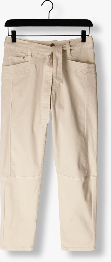 SUMMUM witte summum slim fit jeans tapered pants peachy stretch twill mix