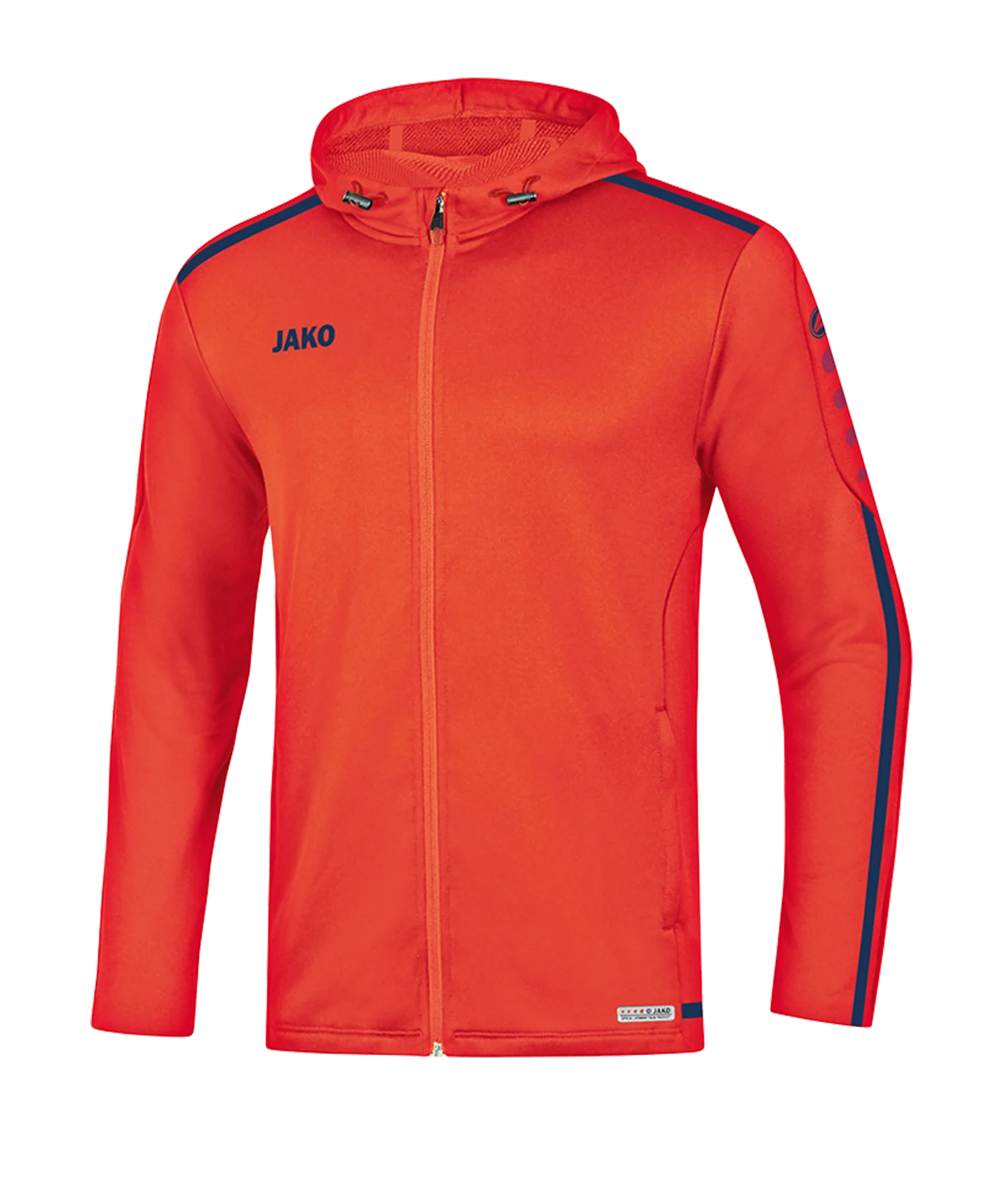 JAKO Striker 2.0 Kapuzenjacke Damen Orange F18