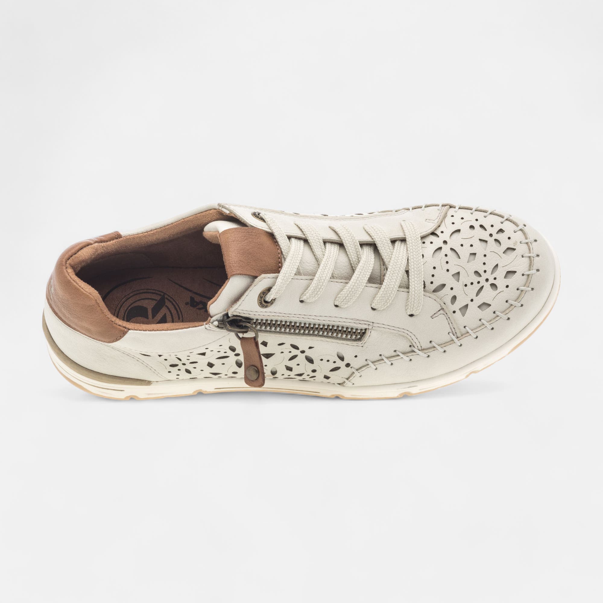 Baskets basses Femme beige