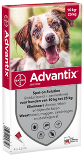 Advantix Hond 250/1250 Spot-on Solution 4ST