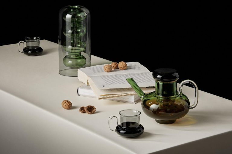 Tom Dixon Bump mok set van 2 zwart