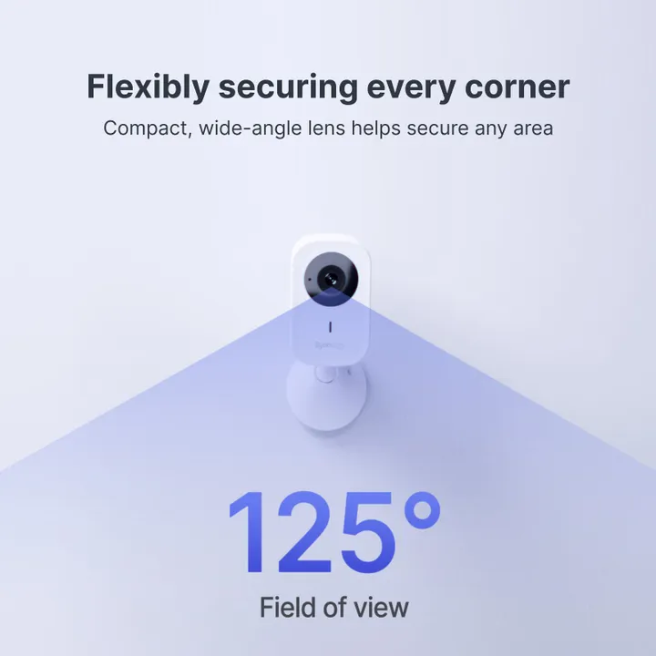 Synology CC400W, Smart Wi-Fi Camera, 4MP, AI Motion Detection, Wide-Angle View