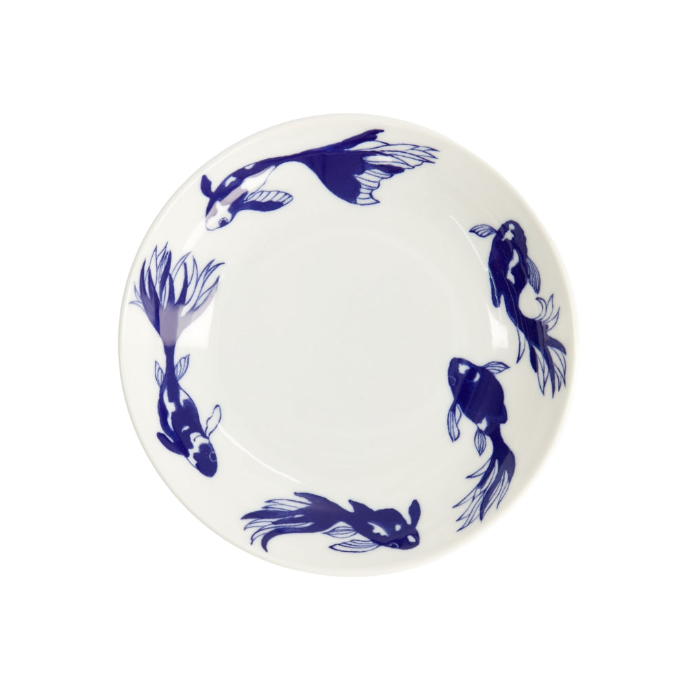 Tokyo Design Studio  Goldfish dyb tallerken, blå - Ø16,5 cm.