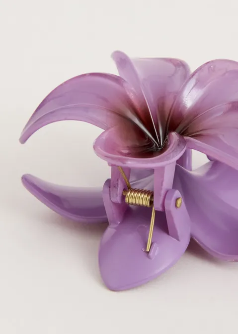Haarclip bloem paars (LILA D)
