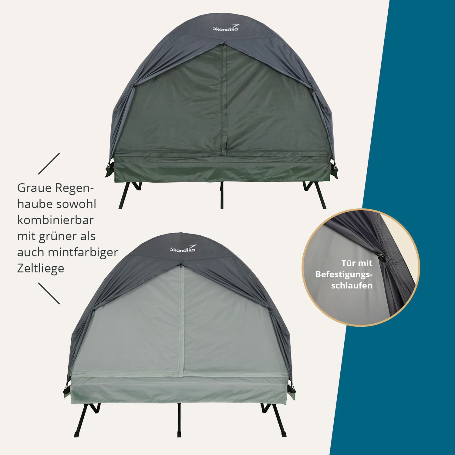 Skandika Haug tentbed regenkap