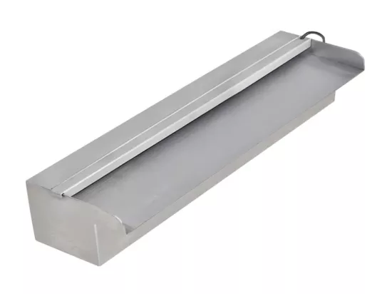 Lame d'eau rectangulaire à LED 45cm en acier inoxydable pour piscine