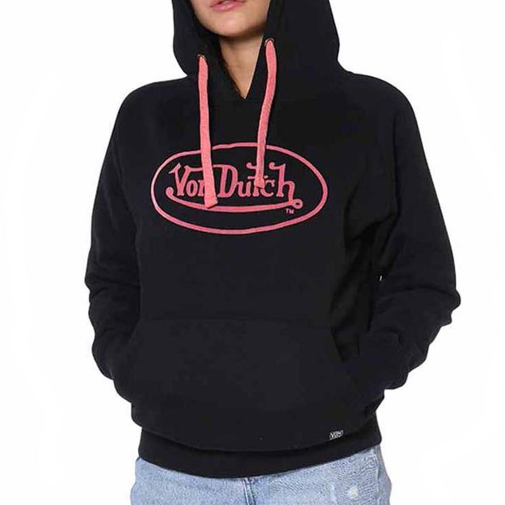 Von Dutch Sweat Noir/Rose Femme Von Dutch Jill