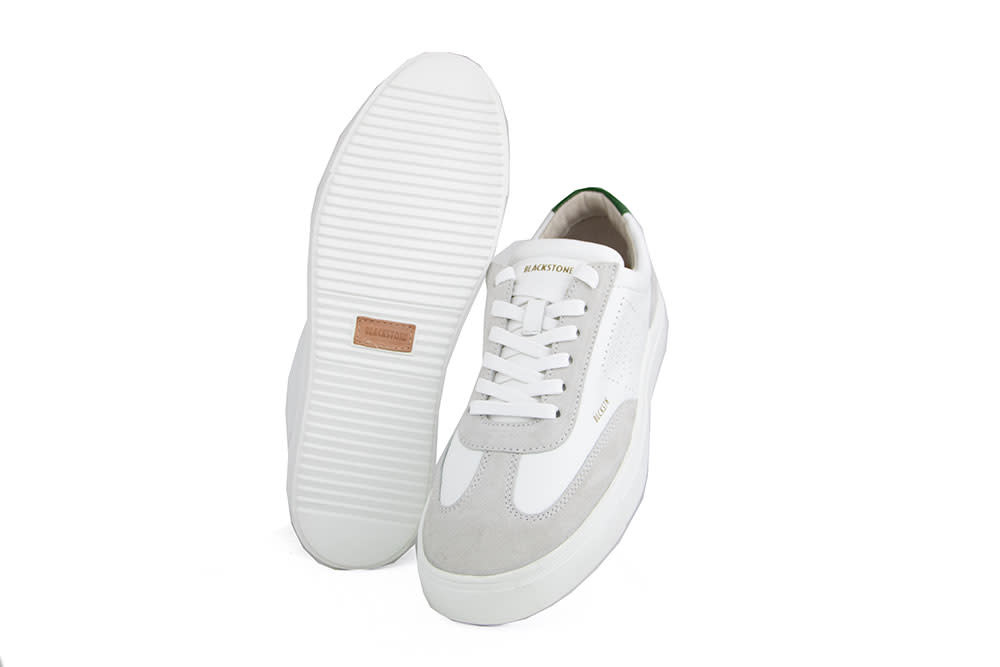 Blackstone Sneaker Slate Harper Perf White Green