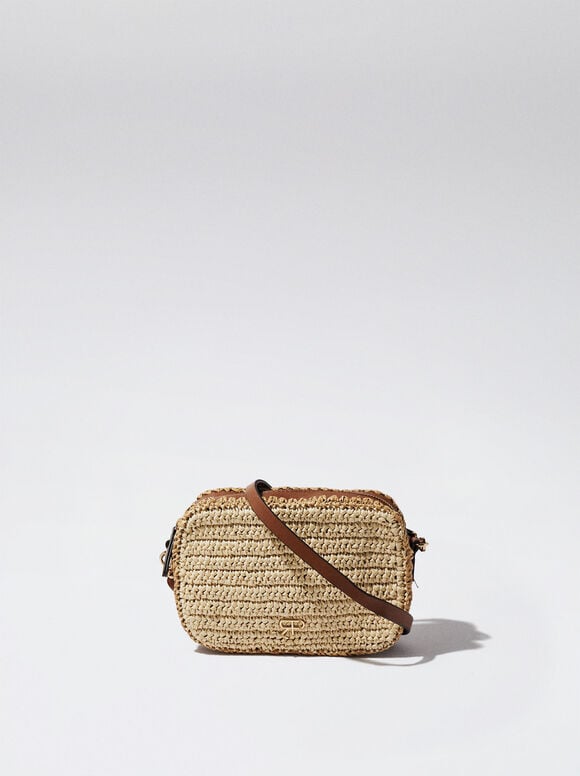 Bolso Bandolera De Paja - Camelo