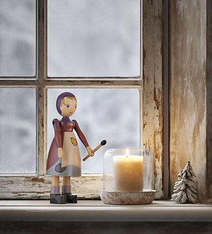 Kay Bojesen Tr?figur - 14,5 cm - Den Lille Pige med Svovlstikker