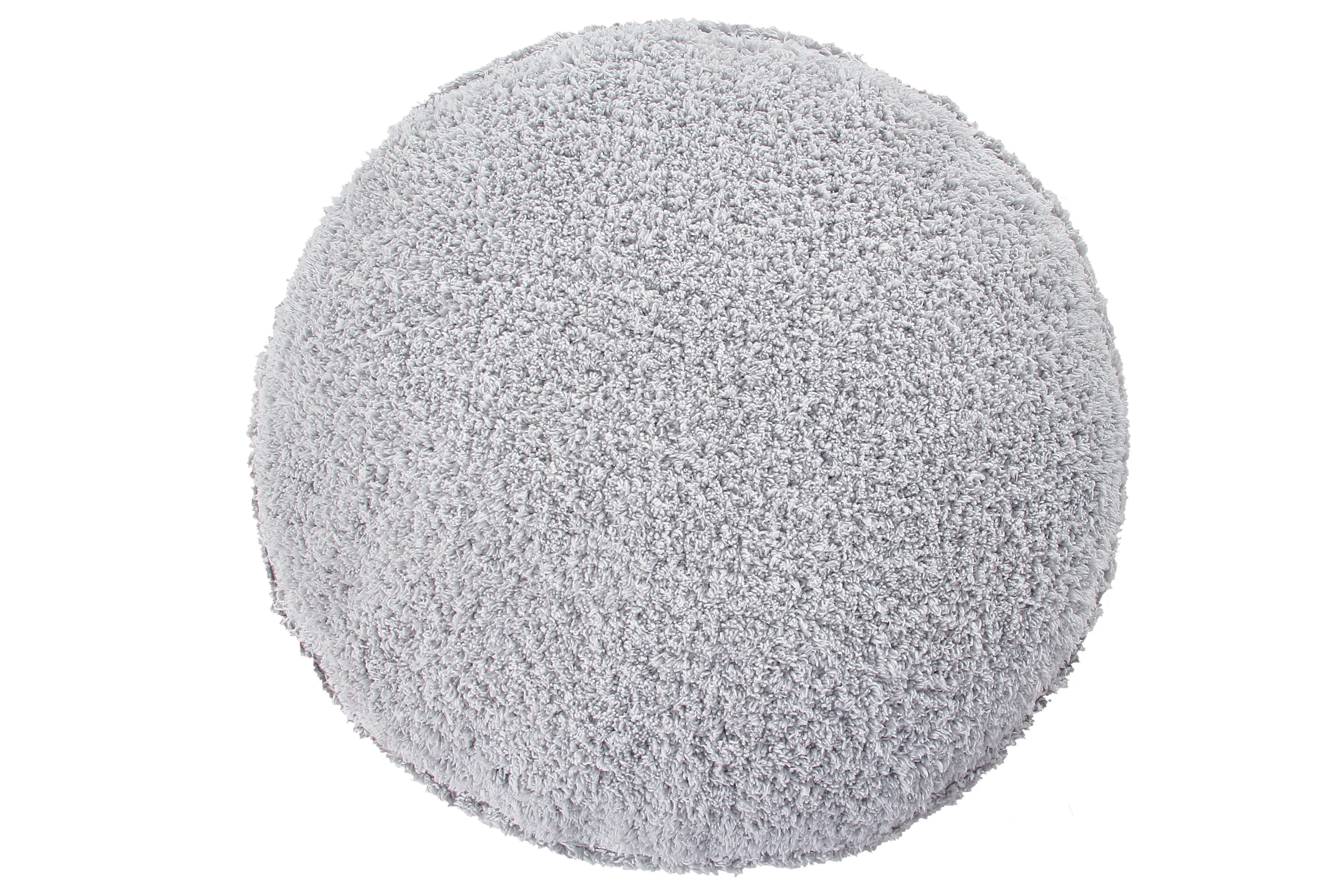 CHILL - Pouf rond couvert en coton | Gris