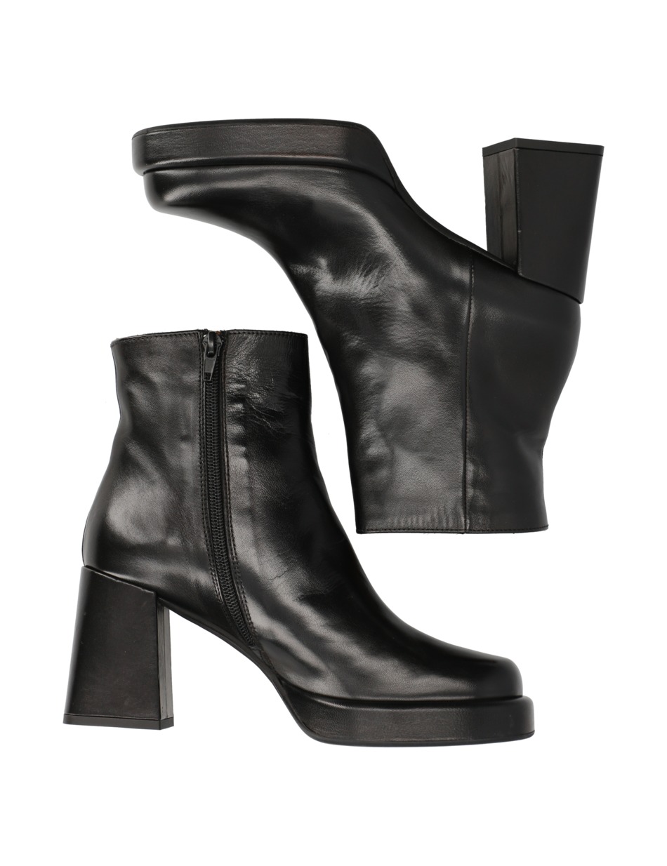 Glattleder Stiefelette