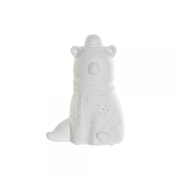 Lampe de bureau blanc porcelaine 25w 220 v led ours (17 x 12 x 23 cm)