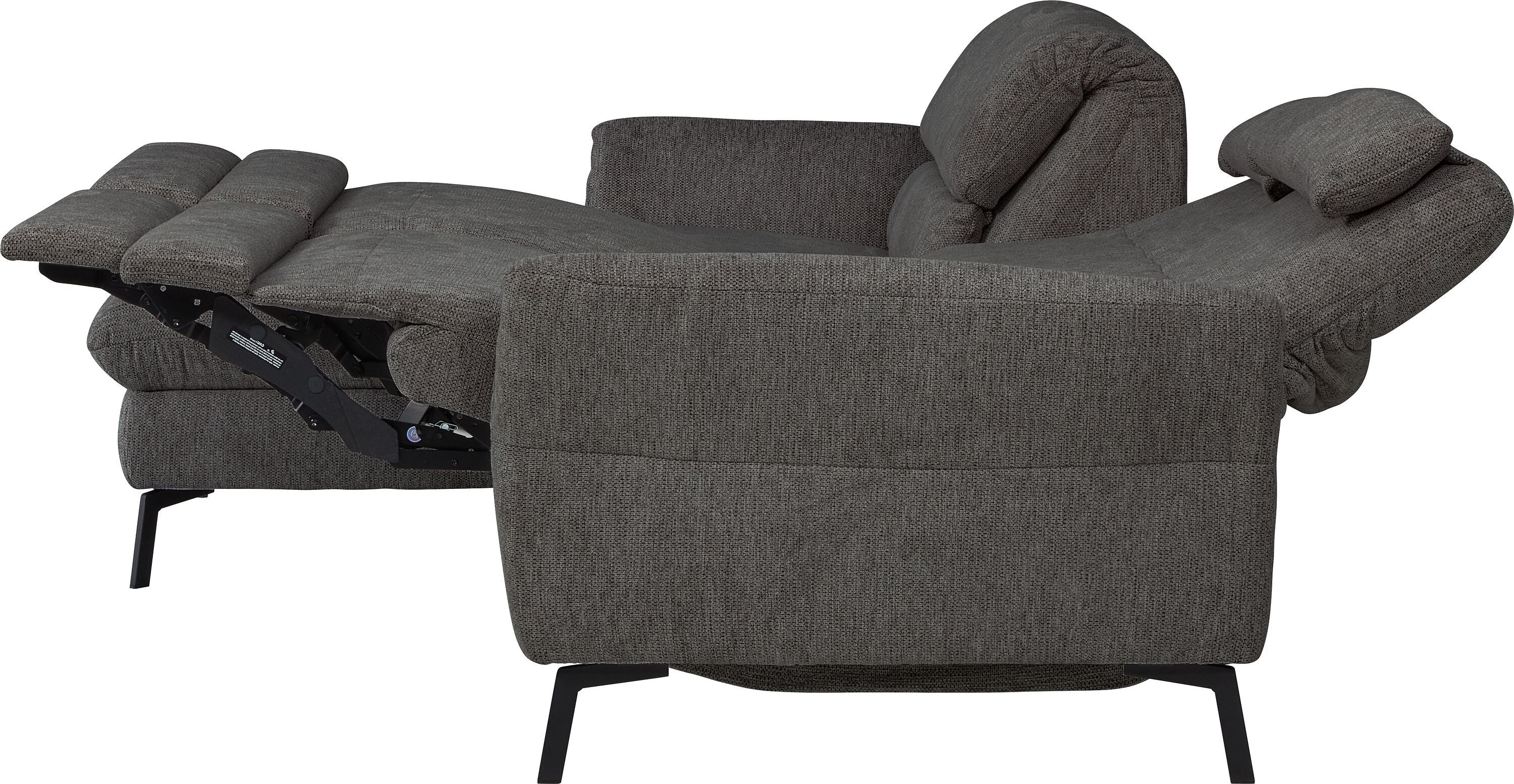 SEBO Ecksofa - Anthrazit / B: 284.0 cm x T: 161.0 cm x H: 84.0 cm