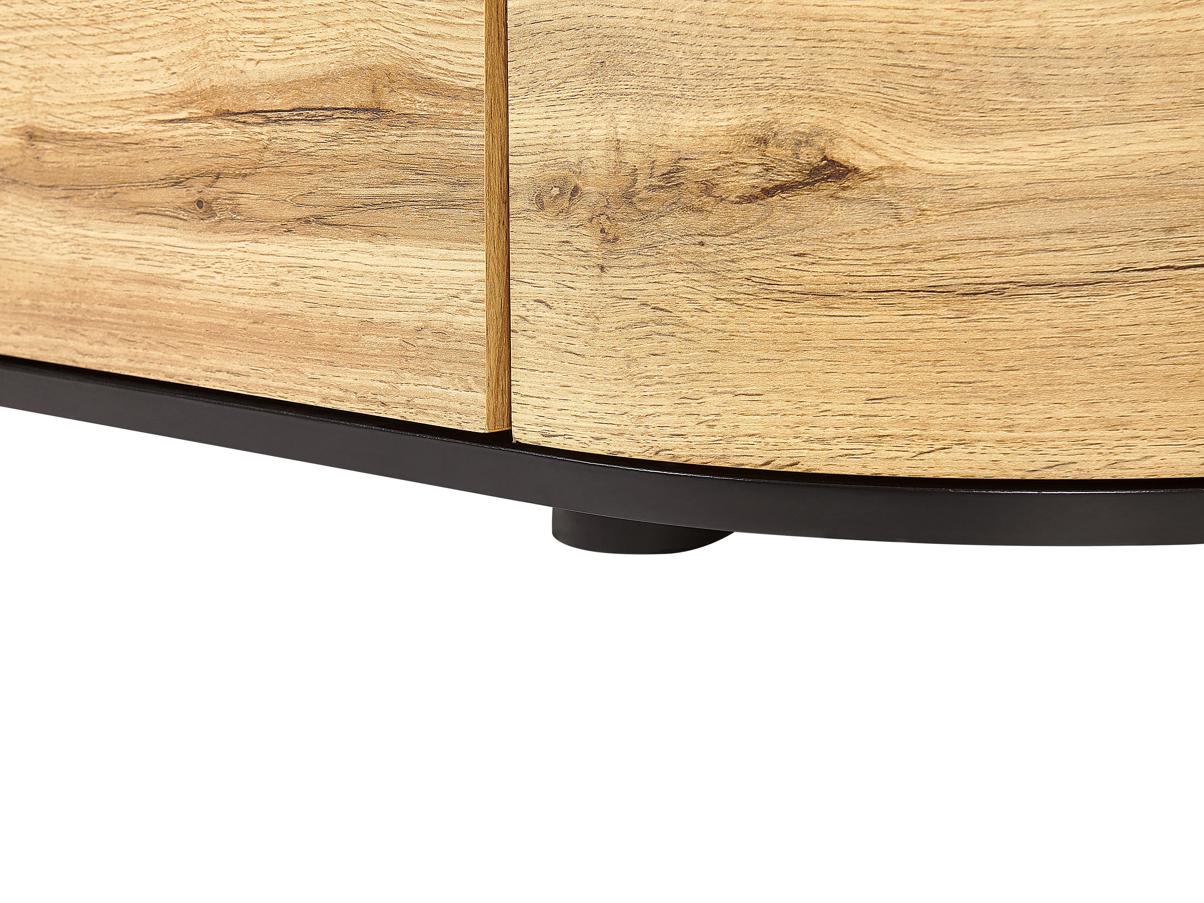 Dressoir met 2 deuren JEROME Bruin/zwart