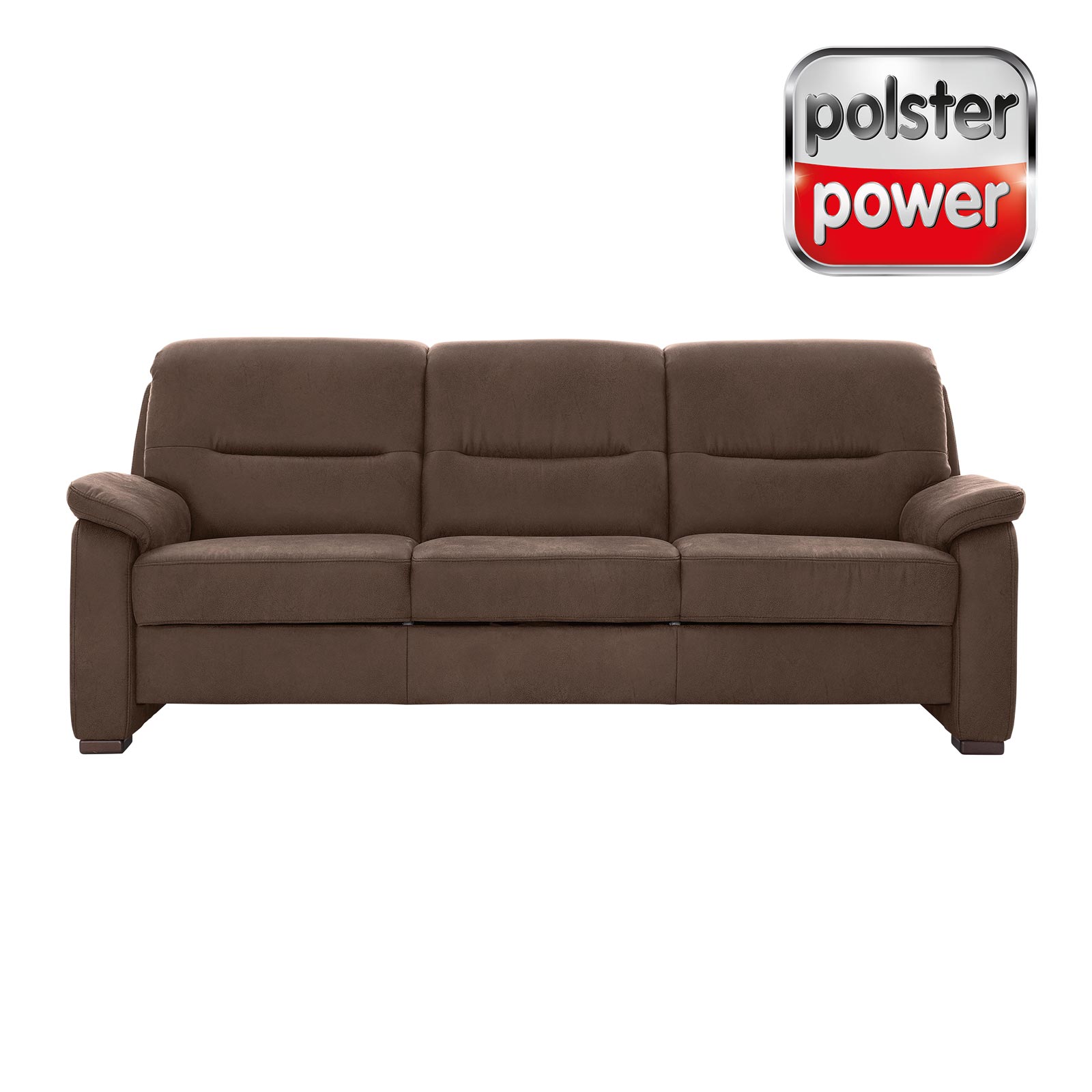 polsterpower 3-Sitzer-Sofa - Saddle nougat - Basismodell