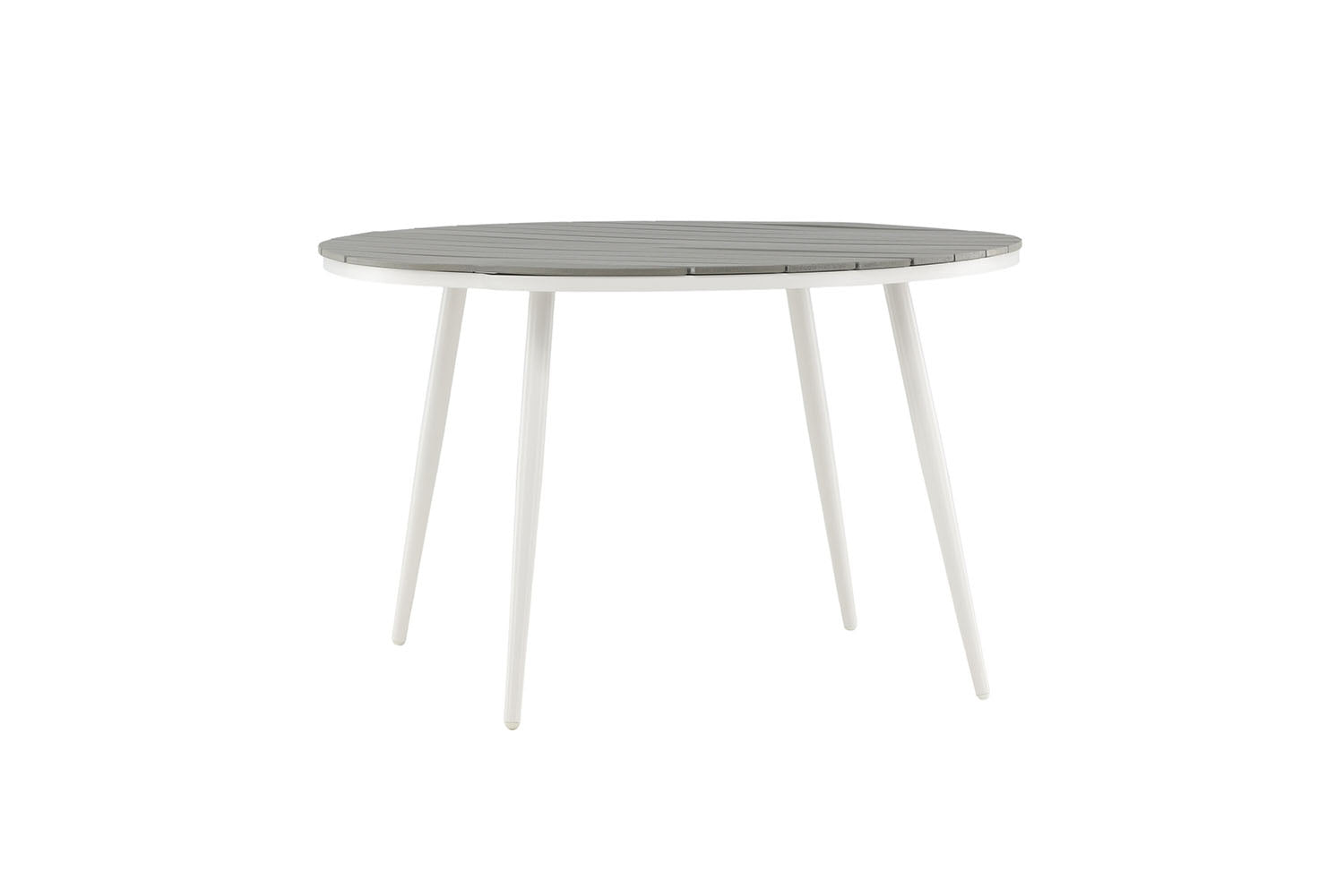 Solis Tuintafel - ø120cm - Wit Grijs