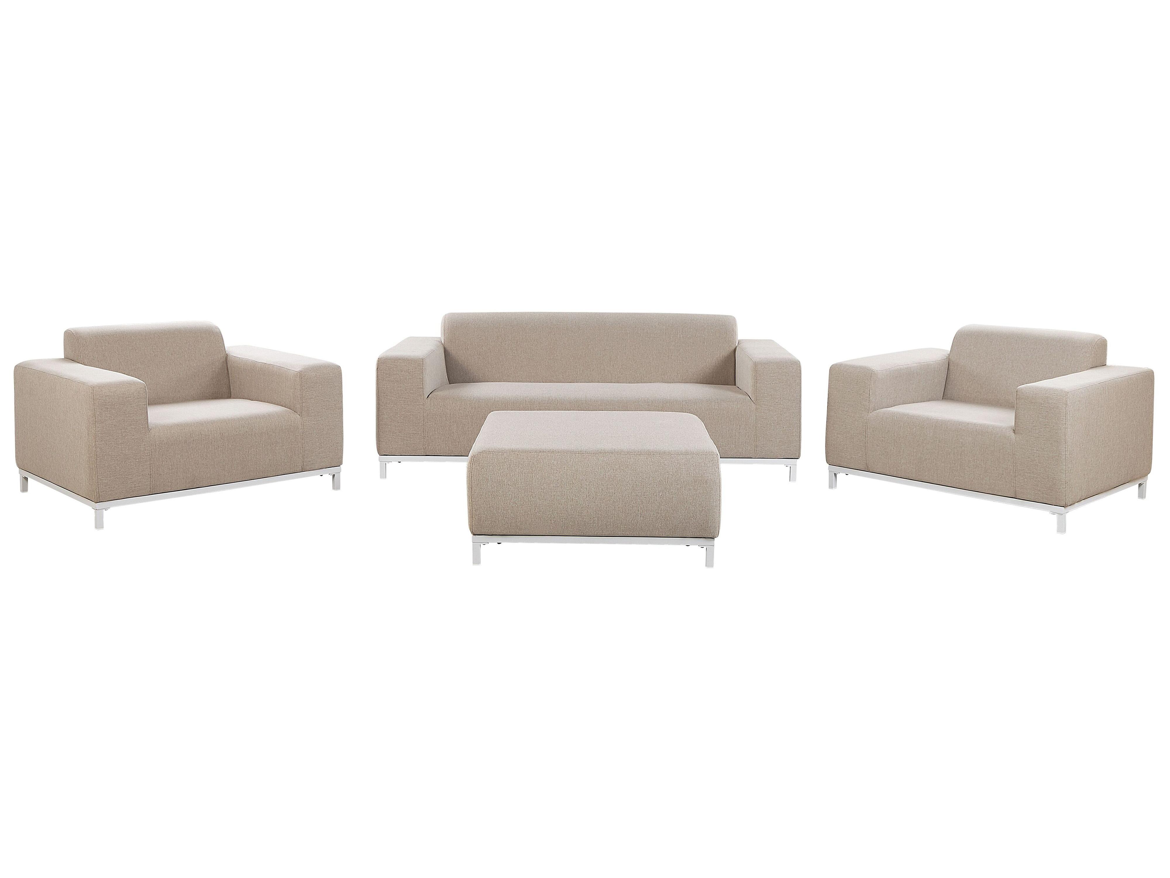 Loungeset met tafel 5-zits ROVIGO Beige