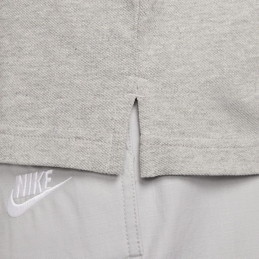 Nike Club Men's Short-Sleeve Polo DK GREY HEATHER/WHITE
