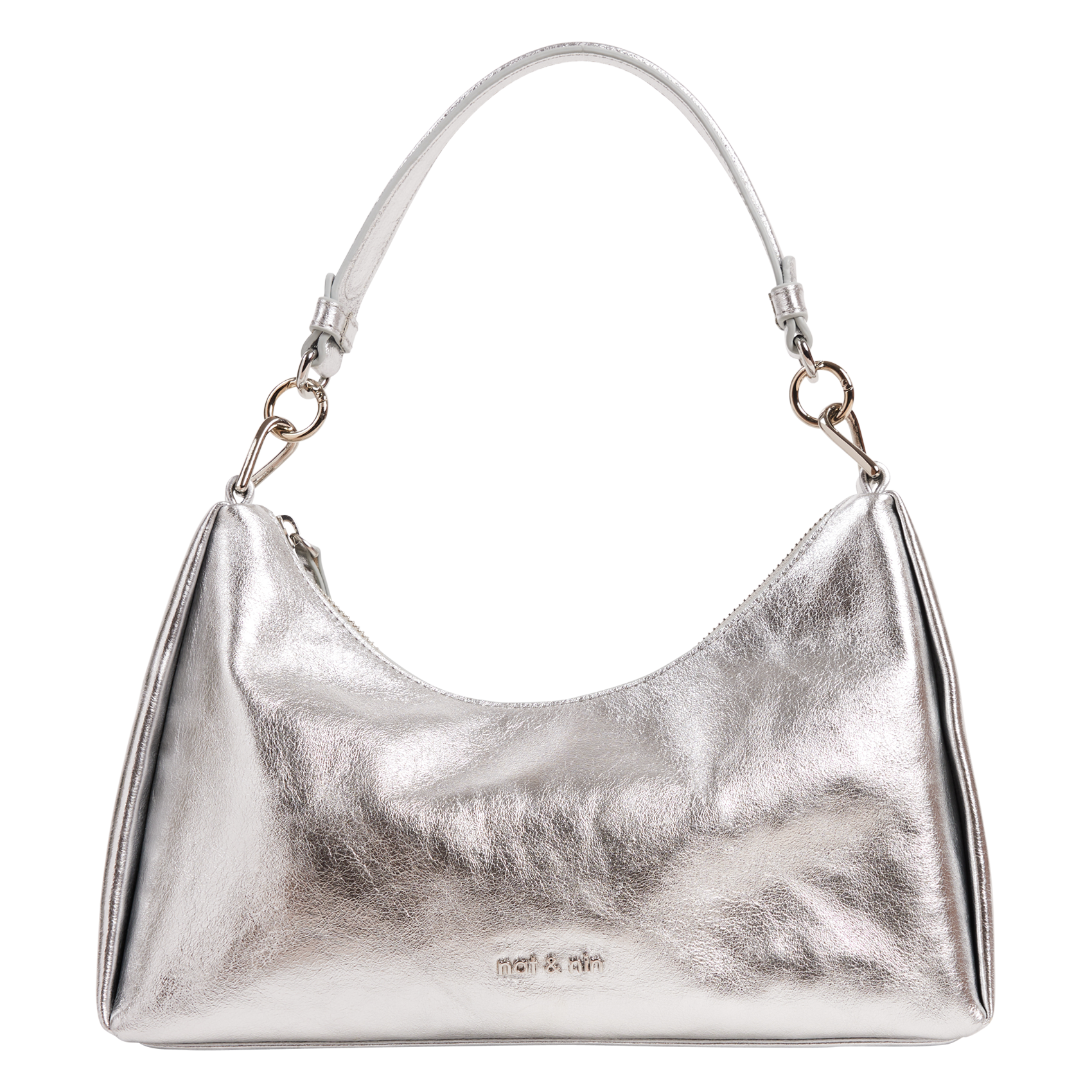 REJINA - Sac à main en cuir | Gris
