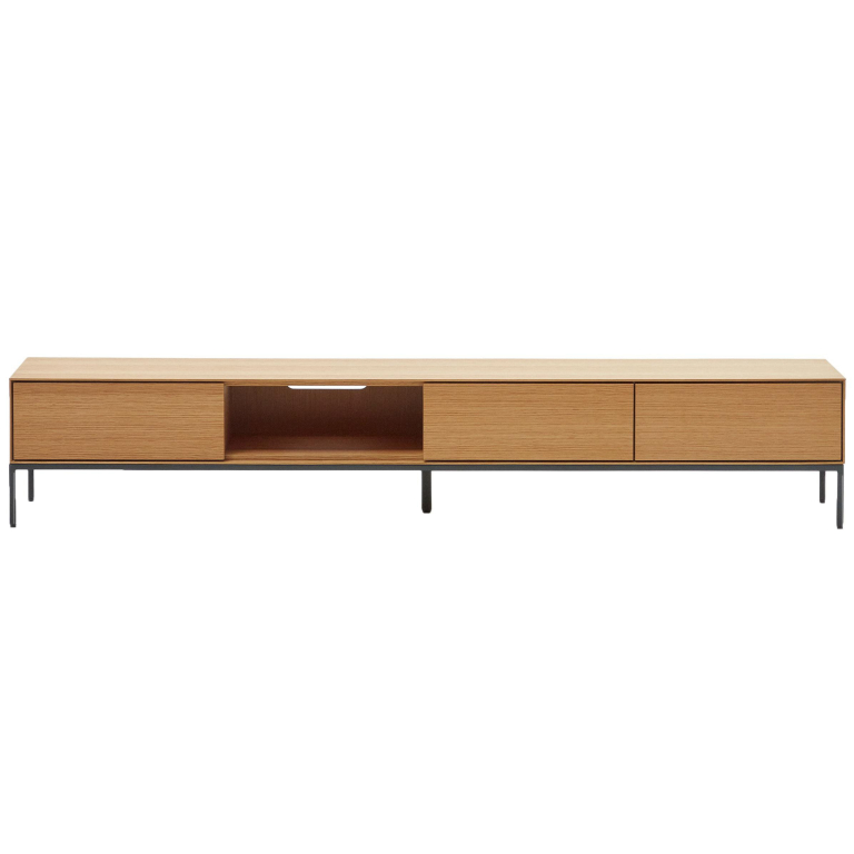 Kave Home Vedrana tv-meubel 195x35 eiken