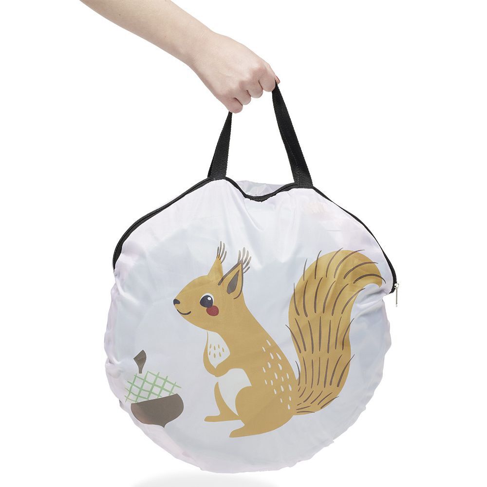 Tente ronde pop-up animaux de la forêt Ø100xH135cm