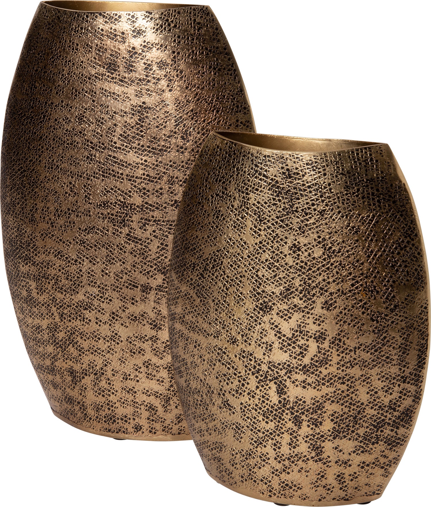 Intratuin vaas Iva goud 24 x 7,5 x 37 cm