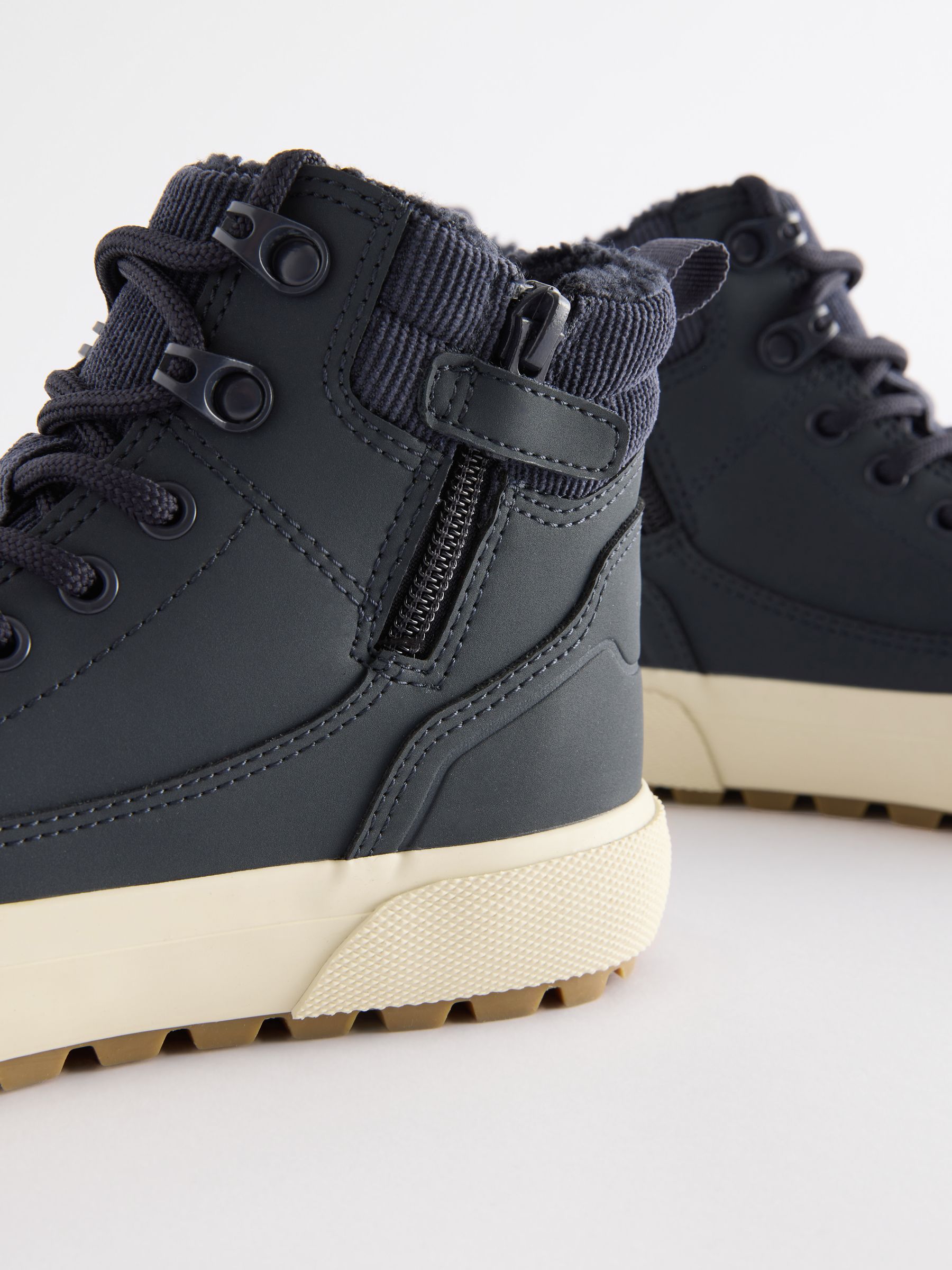 Marineblauw - Warm gevoerde hoge boots