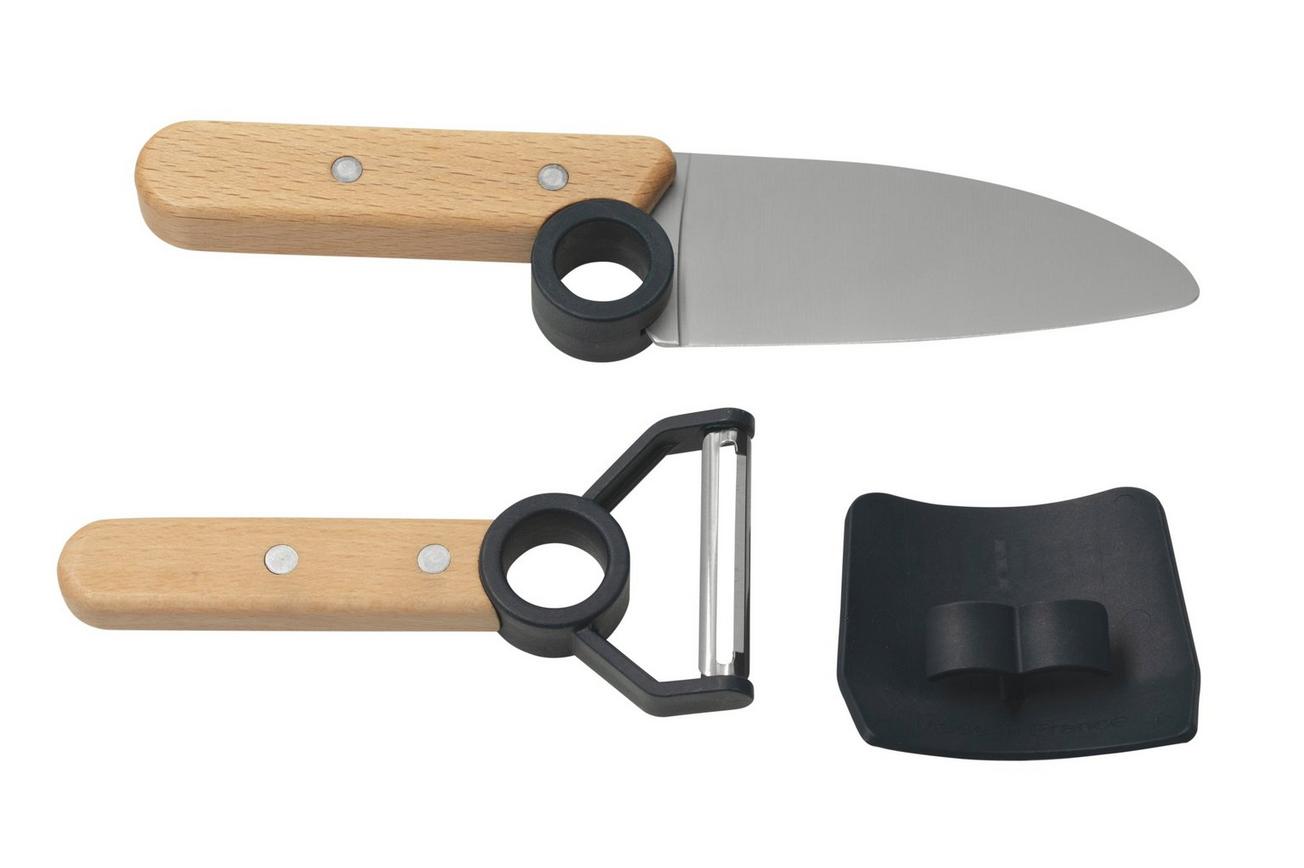 Opinel Le Petit Chef 002605 keukenmessenset, blauw