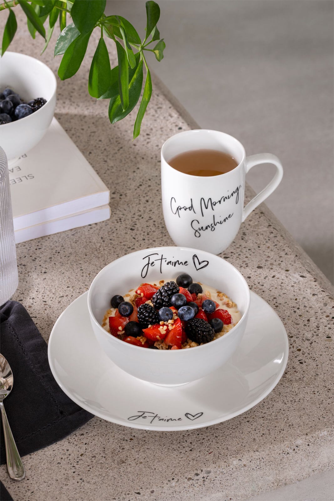 Villeroy & Boch Bol STATEMENT JE T'AIME 470 ml Porzellan weiß