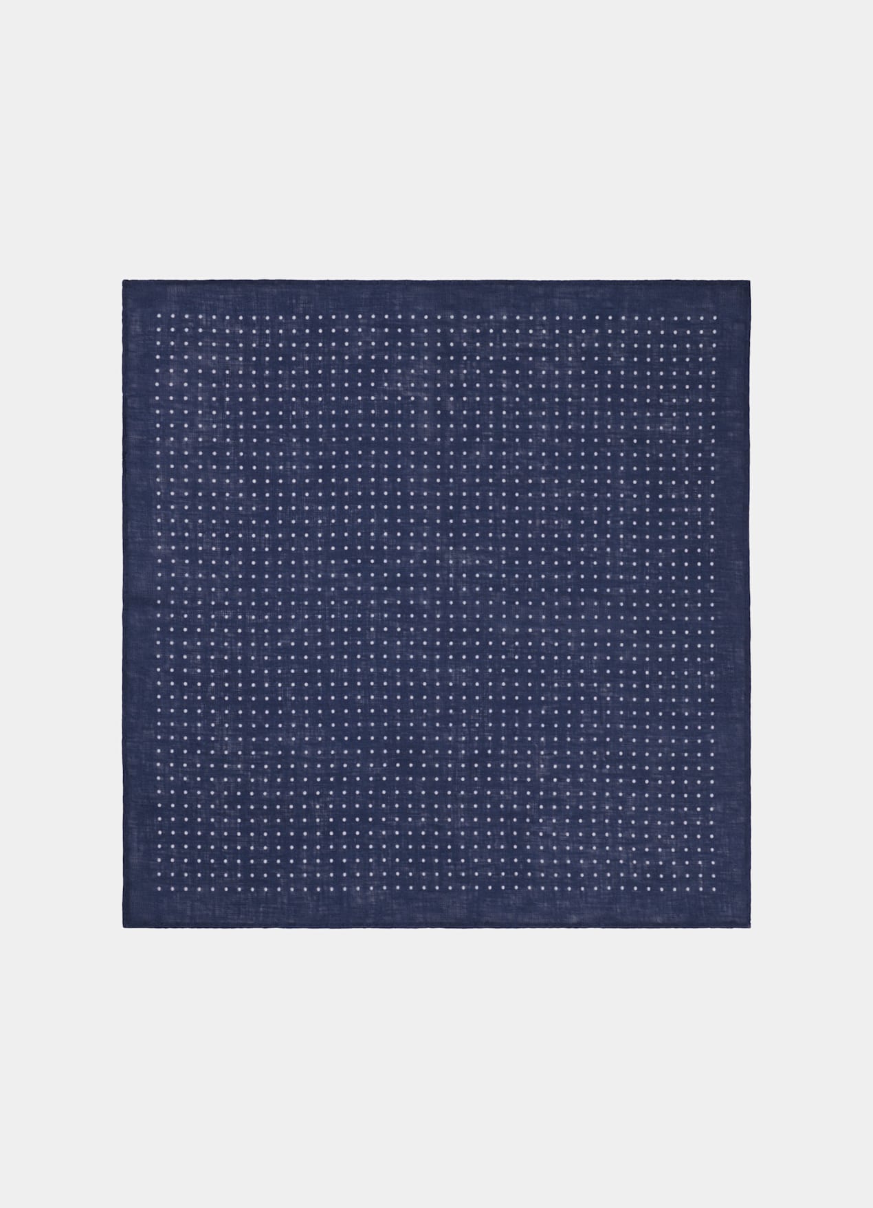 Pochette bleu marine à pois
